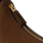 PRADA ARQUE SUEDE SHOULDER BAG