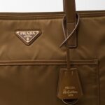 PRADA RE EDITION 1978 LARGE RE NYLON AND SAFFIANO LEATHER TOTE BAG