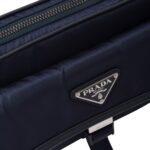 RE NYLON AND SAFFIANO LEATHER SHOULDER BAG