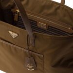 PRADA RE EDITION 1978 LARGE RE NYLON AND SAFFIANO LEATHER TOTE BAG