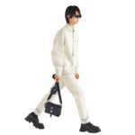 RE NYLON AND SAFFIANO LEATHER SHOULDER BAG