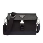 RE NYLON AND SAFFIANO SHOULDER BAG