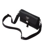 RE NYLON AND SAFFIANO SHOULDER BAG