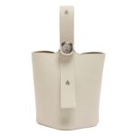 MINI PEBBLE LEATHER BUCKET BAG