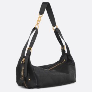 MEDIUM D JOURNEY BAG IN SHINY GOATSKIN