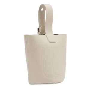 MINI PEBBLE LEATHER BUCKET BAG