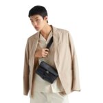 RE NYLON AND SAFFIANO SHOULDER BAG