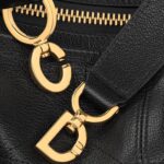 MEDIUM D JOURNEY BAG IN SHINY GOATSKIN