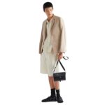 RE NYLON AND SAFFIANO SHOULDER BAG