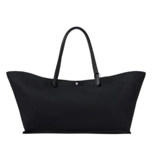 IDAHO XL LEATHER TRIMMED CANVAS TOTE BAG