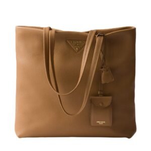PRADA LARGE LEATHER TOTE BAG