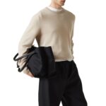 IDAHO XL LEATHER TRIMMED CANVAS TOTE BAG