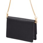 SAFFIANO LEATHER CARD HOLDER WITH SHOULDER STRAP