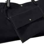 IDAHO XL LEATHER TRIMMED CANVAS TOTE BAG