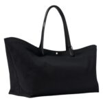 IDAHO XL LEATHER TRIMMED CANVAS TOTE BAG