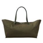 IDAHO XL LEATHER TRIMMED CANVAS TOTE BAG