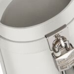 MICRO SHARK LOCK BUCKET BAG IN BOX LEATHER