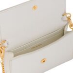SAFFIANO LEATHER CARD HOLDER WITH SHOULDER STRAP