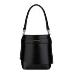 MICRO SHARK LOCK BUCKET BAG IN BOX LEATHER