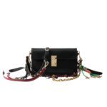 PRADA SOFT SOUND SMALL LEATHER SHOULDER BAG WITH CHARMS