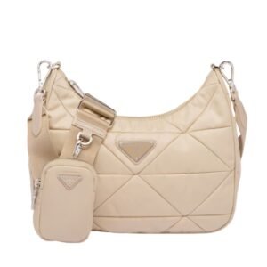 PADDED RE NYLON SHOULDER BAG