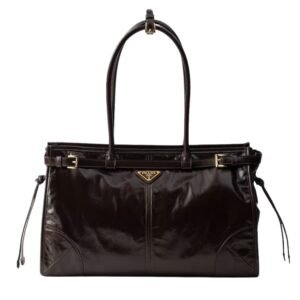 PRADA BONNIE LARGE LEATHER HANDBAG