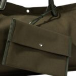 IDAHO XL LEATHER TRIMMED CANVAS TOTE BAG