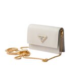 SAFFIANO LEATHER CARD HOLDER WITH SHOULDER STRAP