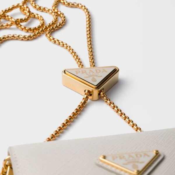 SAFFIANO LEATHER CARD HOLDER WITH SHOULDER STRAP