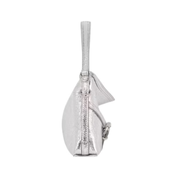 NANO VOYOU BAG IN LAMINATED LEATHER