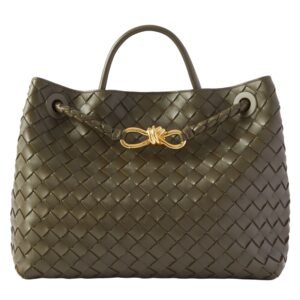 ANDIAMO LARGE EMBELLISHED INTRECCIATO LEATHER TOTE