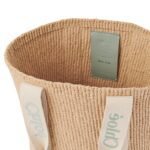 LARGE WOODY BASKET IN NATURAL FIBERS