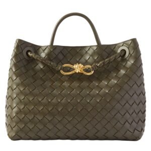 ANDIAMO LARGE EMBELLISHED INTRECCIATO LEATHER TOTE