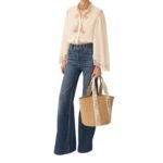 LARGE WOODY BASKET IN NATURAL FIBERS