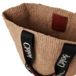 LARGE WOODY BASKET IN NATURAL FIBERS