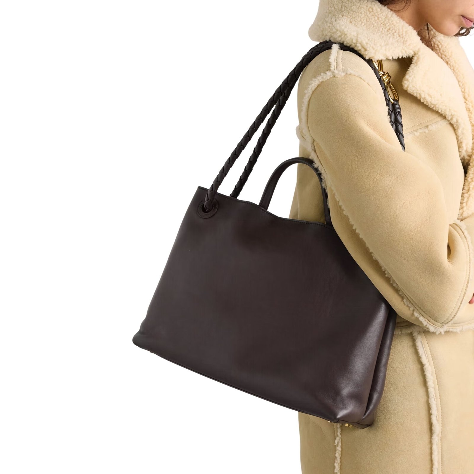ANDIAMO MEDIUM LEATHER TOTE
