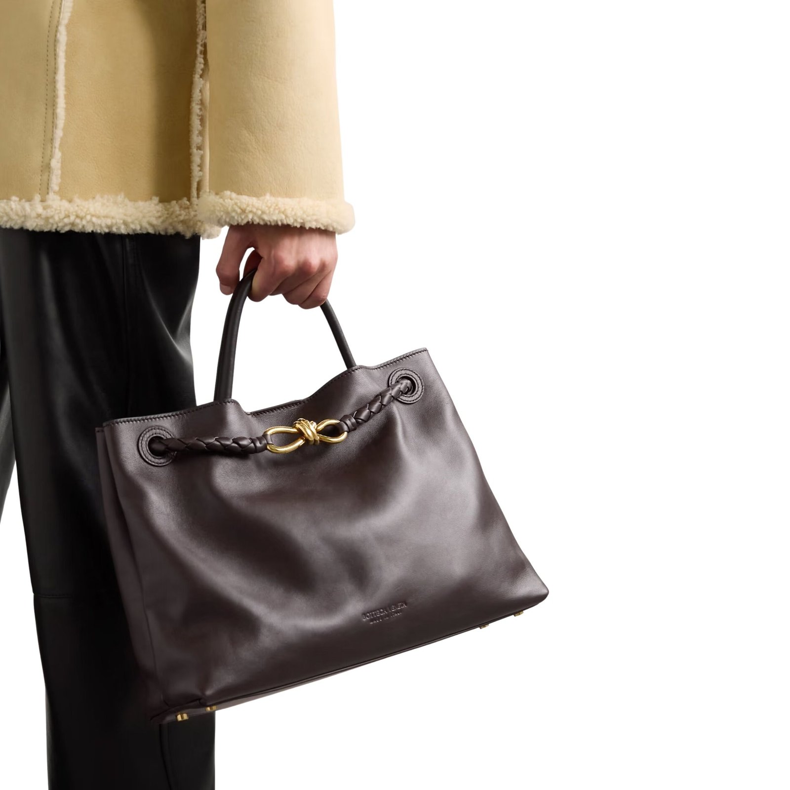 ANDIAMO MEDIUM LEATHER TOTE