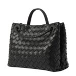 ANDIAMO SMALL INTRECCIATO LEATHER TOTE