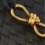 ANDIAMO SMALL INTRECCIATO LEATHER TOTE