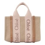 MINI WOODY TOTE BAG IN LINEN