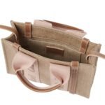 MINI WOODY TOTE BAG IN LINEN