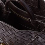 ANDIAMO SMALL INTRECCIATO LEATHER TOTE