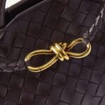 ANDIAMO SMALL INTRECCIATO LEATHER TOTE