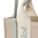 MINI WOODY TOTE BAG IN LINEN