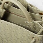 ANDIAMO SMALL INTRECCIATO LEATHER TOTE