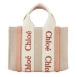 MINI WOODY TOTE BAG IN LINEN