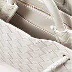 ANDIAMO SMALL INTRECCIATO LEATHER TOTE