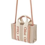 MINI WOODY TOTE BAG IN LINEN