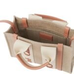 MINI WOODY TOTE BAG IN LINEN