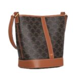 SMALL BUCKET IN TRIOMPHE CANVAS AND CALFSKIN